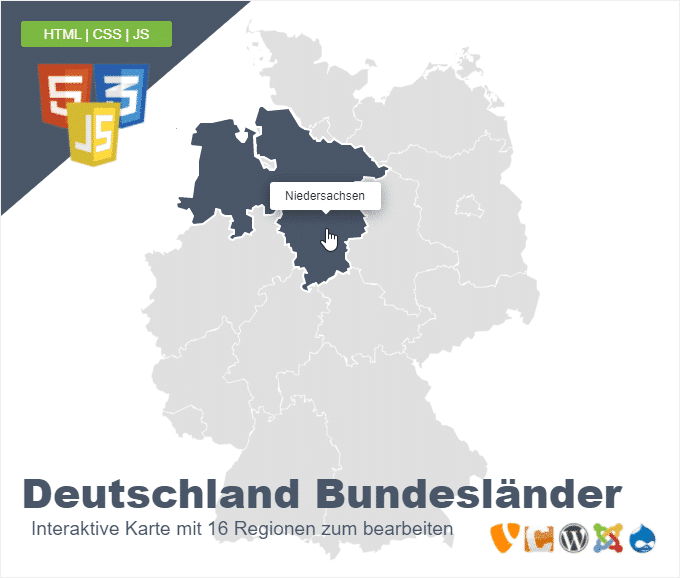 Deutschlandkarte Bunderländer