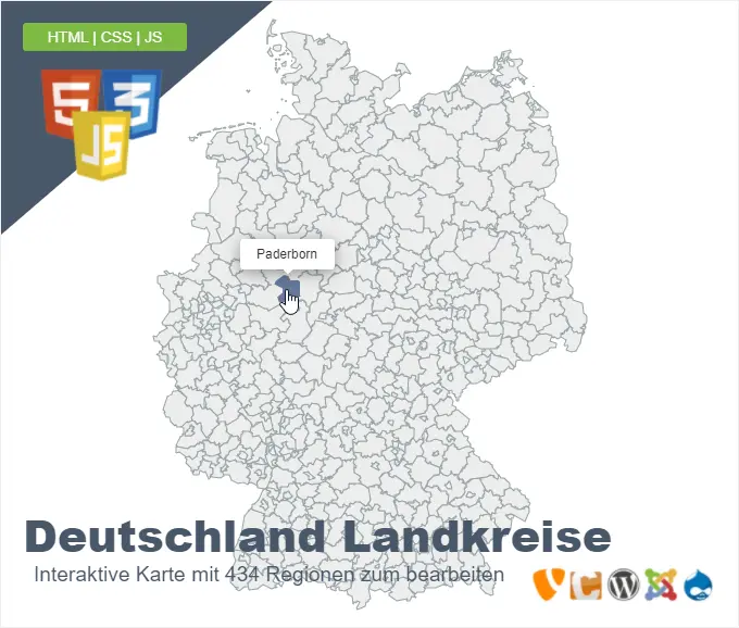 Deutschlandkarte Landkreise
