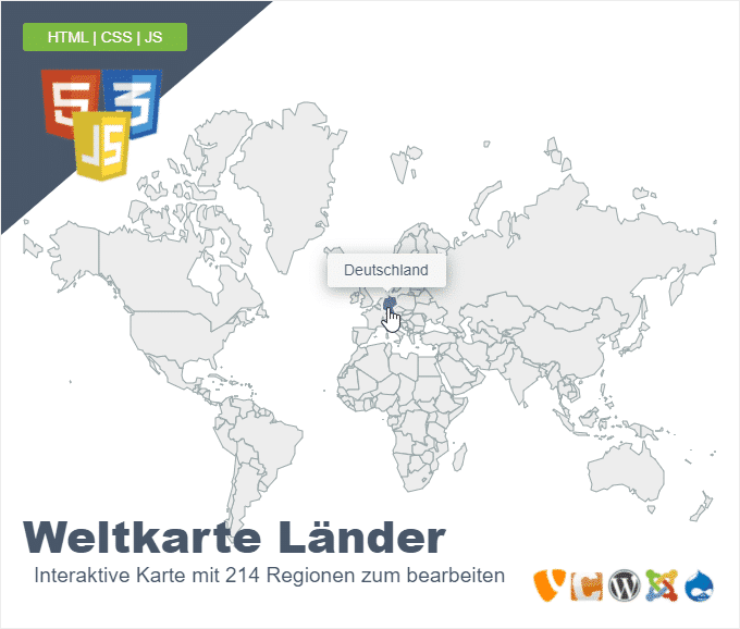 Welkarte Länder