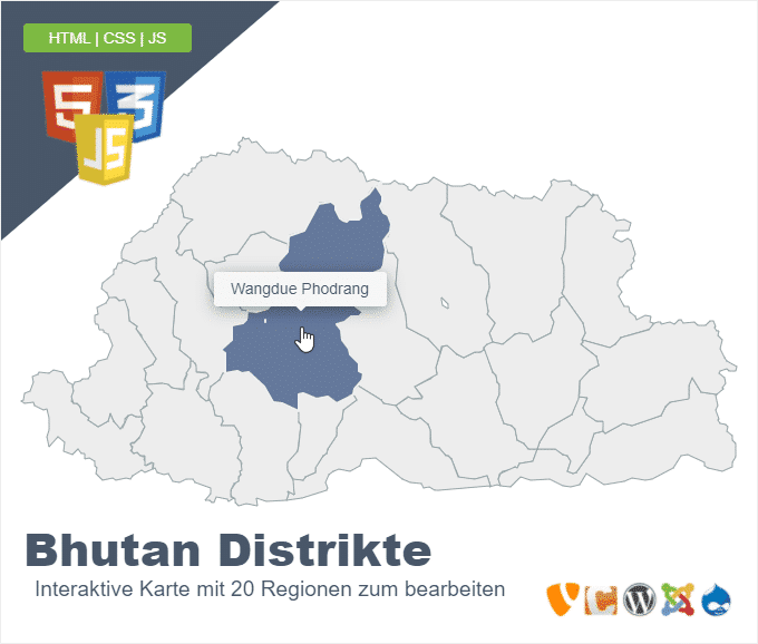 Bhutan Distrikte