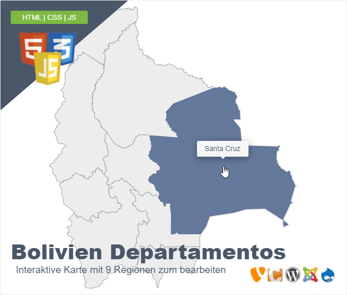 Bolivien Departamentos