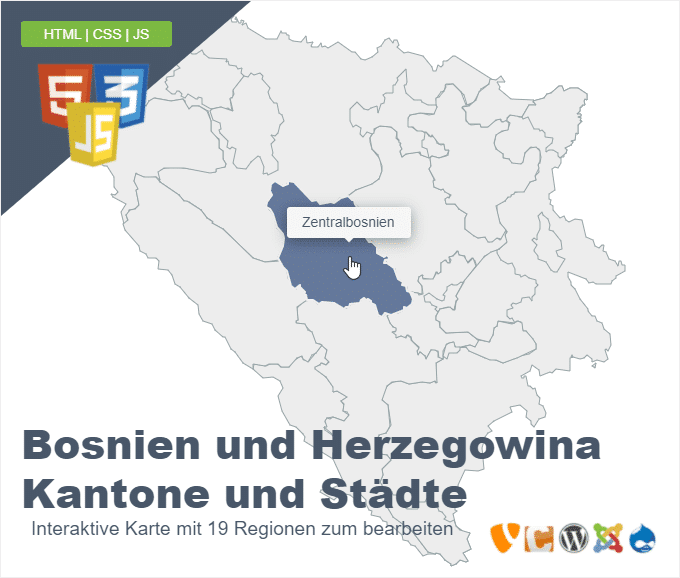 Bosnien und Herzegowina Kantone