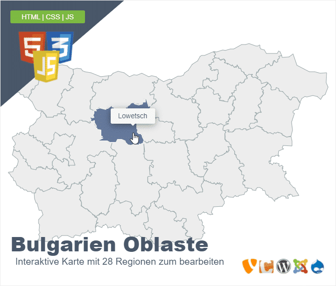 Bulgarien Oblaste