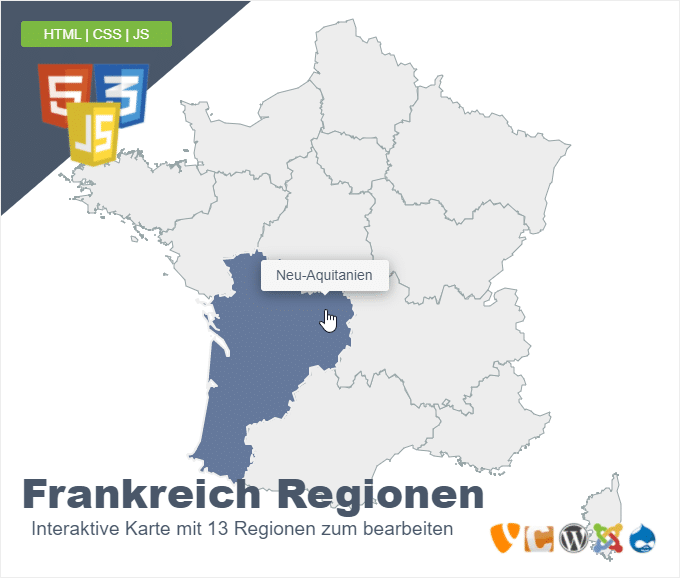 Frankreich Regionen