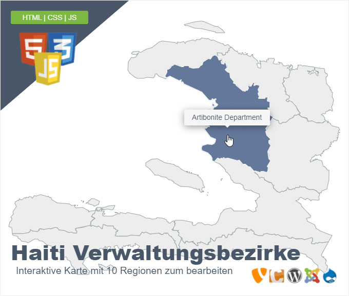 Haiti Verwaltungsbezirke