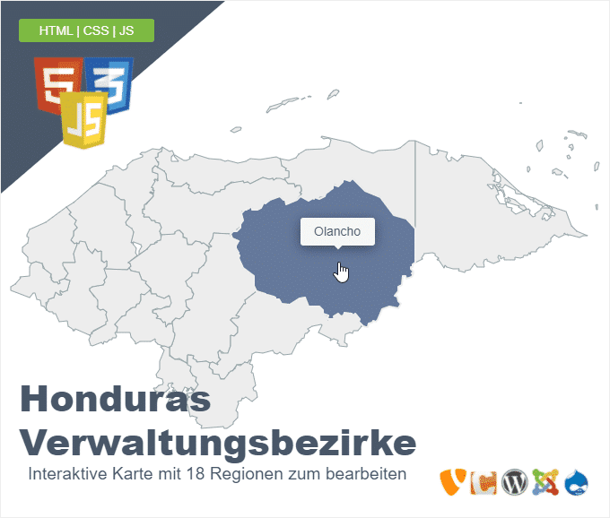 Honduras Verwaltungsbezirke