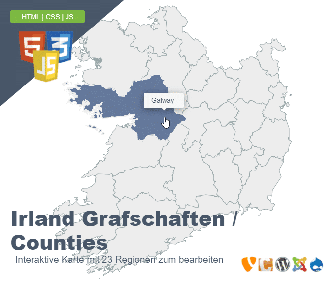 Irland Grafschaften Counties