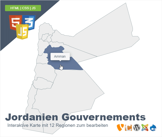 Jordanien Gouvernements