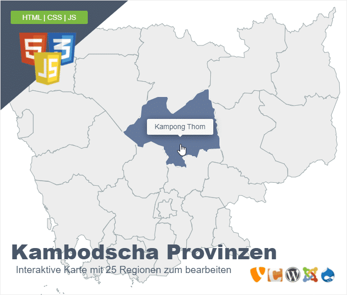 Kambodscha Provinzen