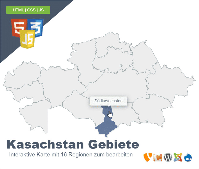 Kasachstan Gebiete