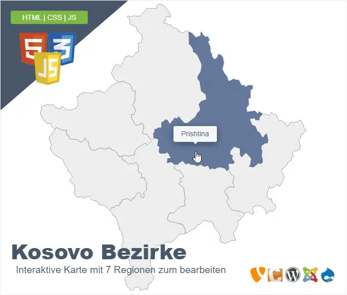 Kosovo Bezirke