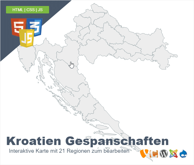 Kroatien Gespanschaften