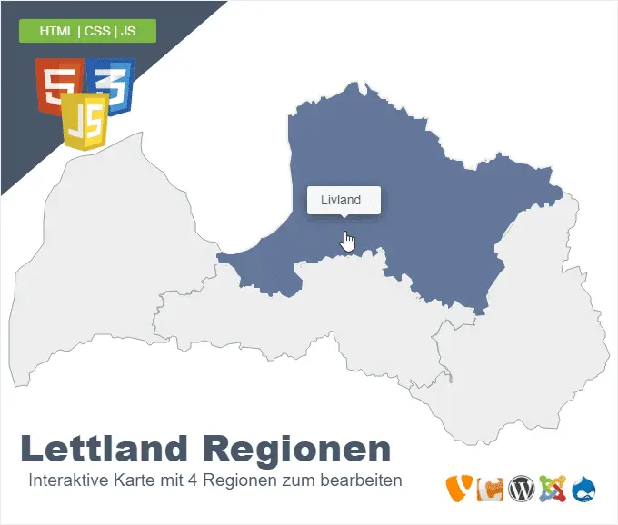 Lettland Regionen