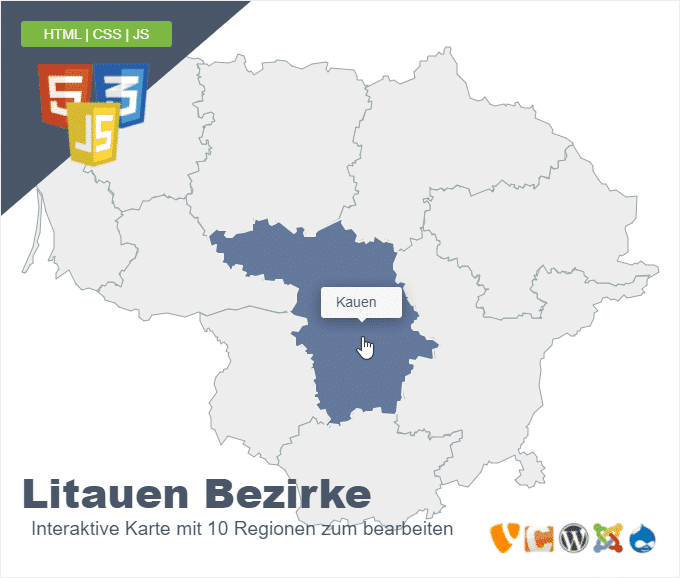 Litauen Bezirke