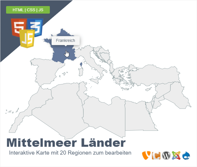 Mittelmeer Länder