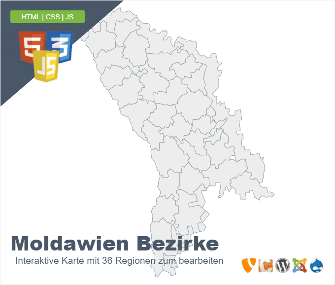 Moldawien Bezirke