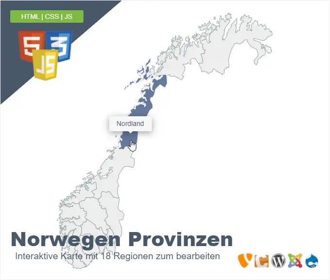 Norwegen Provinzen
