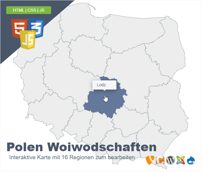 Polen Woiwodschaften