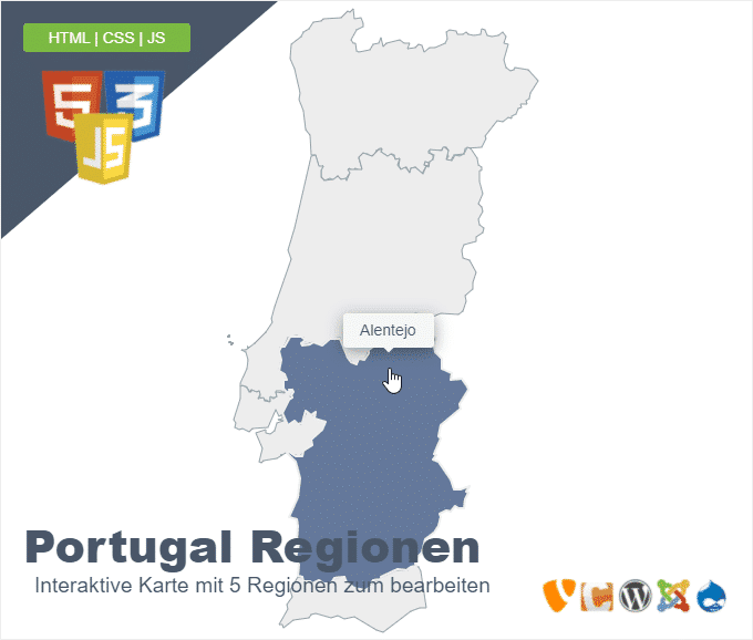 Portugal Regionen