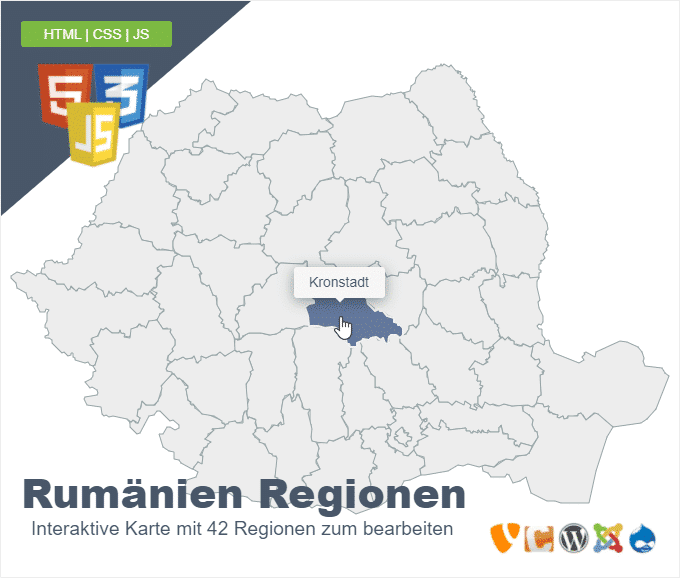 Rumänien Regionen