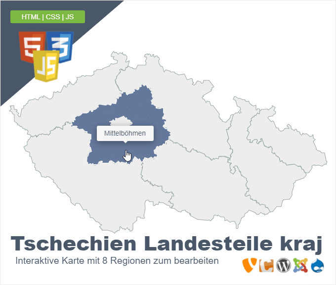 Tschechien Landesteile kraj