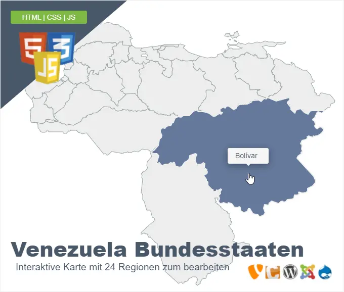 Venezuela Bundesstaaten