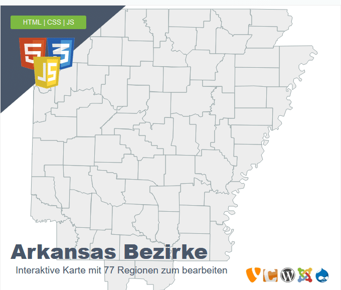 Arkansas Bezirke