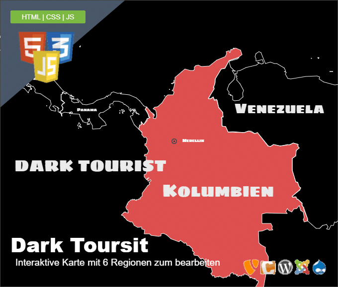 Dark Tourist Landkarte