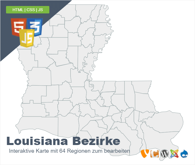 Louisiana Bezirke