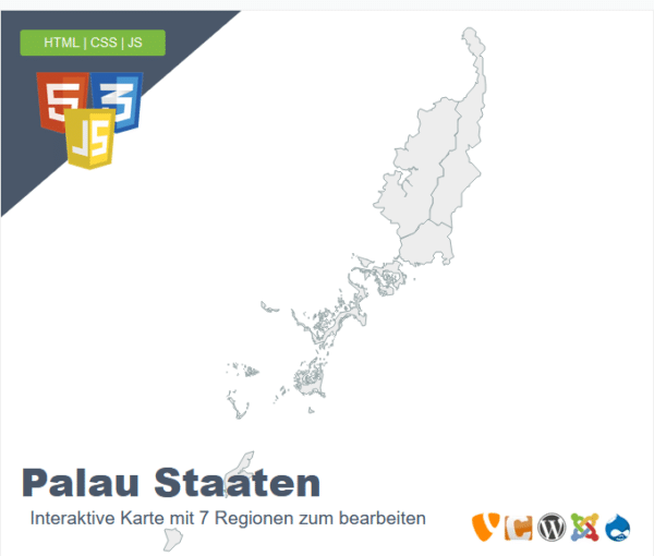 kostenlose Palau Staaten Landkarte JsonBix