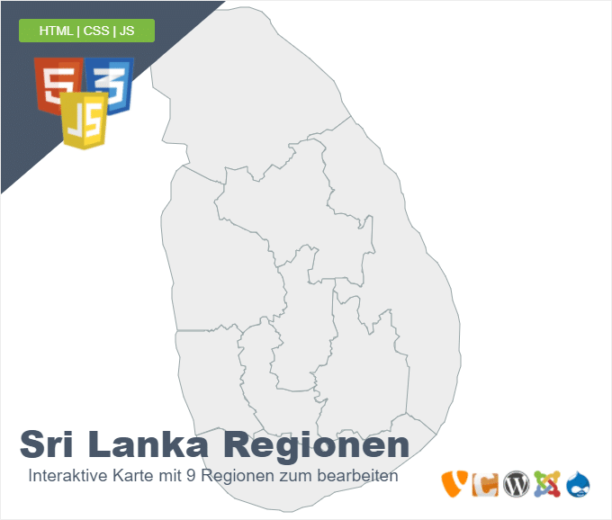 Sri Lanka Regionen