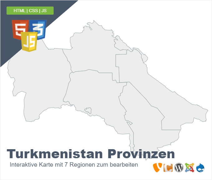 Turkmenistan Regionen