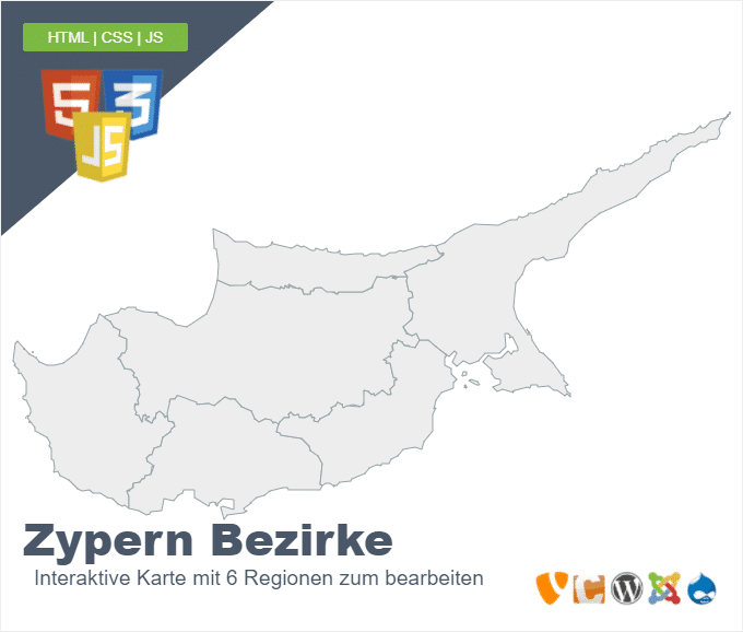 Zypern Bezirke