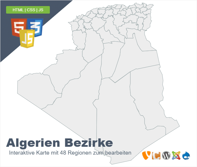 Algerien Bezirke