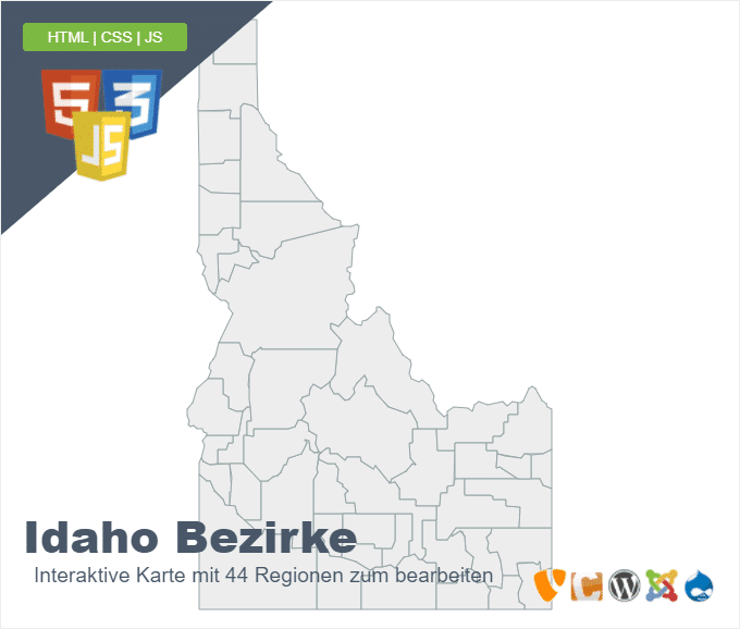 Idaho Bezirke