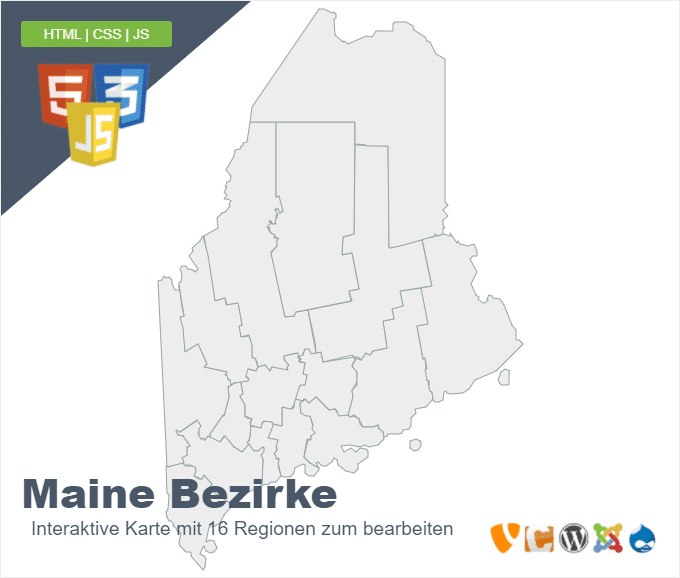 Maine Bezirke