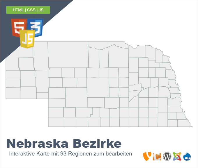 Nebraska Bezirke