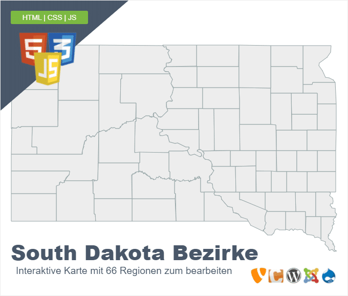 South Dakota Bezirke