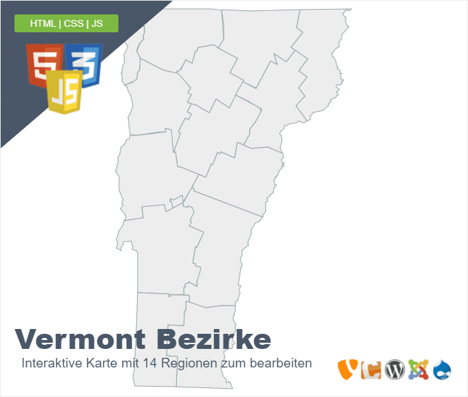 Vermont Bezirke